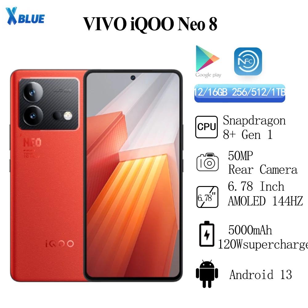  VIVO iQOO Neo 8 5G, 巡 8 + Gen 1, 50MP  ī޶, 6.78 ġ, 144Hz, 5000mAh ͸, 120W OTA NFC